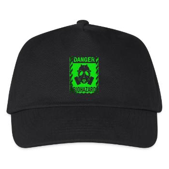 Biohazard Grunge Zombies Apocalypse Masque à gaz - Casquette de baseball Enfant - noir - Devant