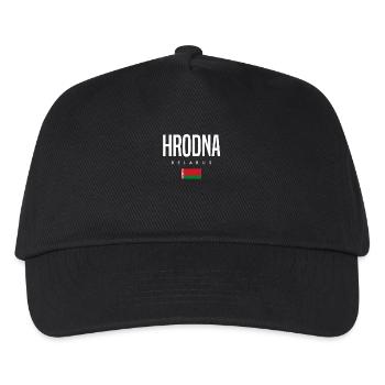 Hrodna Belarus Weißrussland - Kinder Basecap - Schwarz - Vorne