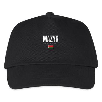 Mazyr Belarus Weißrussland - Kinder Basecap - Schwarz - Vorne