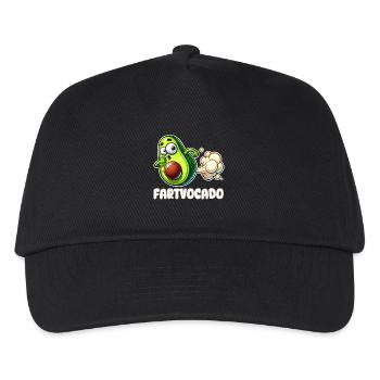 Funny Avocado Farting Farting Fartvocado - Kids’ Baseball Cap - black - Front