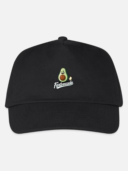 Lustige Avocado Furzen Pupsen Fartvocado - Kinder Basecap - Schwarz