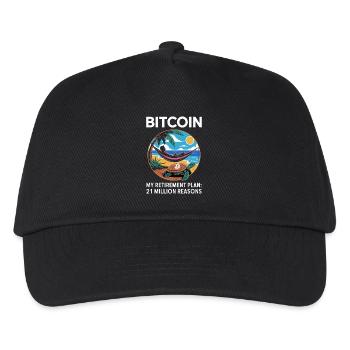 Bitcoin - Kids’ Baseball Cap - black - Front