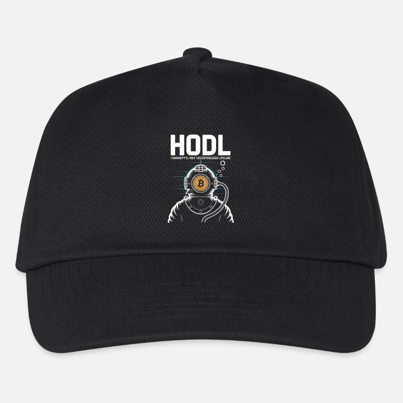 Bitcoin - Kinder Basecap - Schwarz