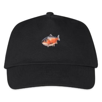 Lachse Lachs - Kinder Basecap - Schwarz - Vorne