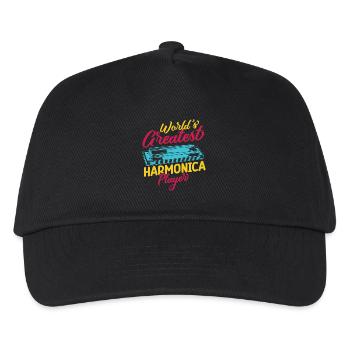 Drôle d’harmoniciste Créateur du monde ́s Créateur - Casquette de baseball Enfant - noir - Devant