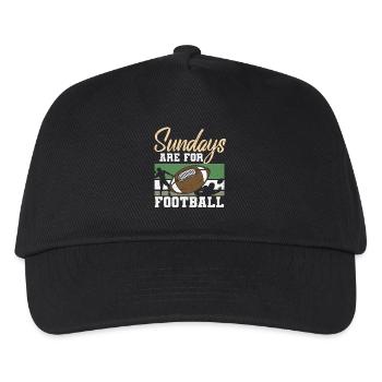Sundays Are for Football Design - Kids’ Baseball Cap - black - Front