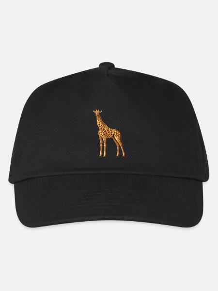 Giraffe - Kinder Basecap - Schwarz