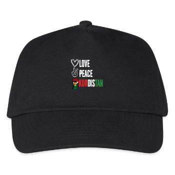 Kurds Kurds Love Peace Kurdistan - Kids’ Baseball Cap - black - Front
