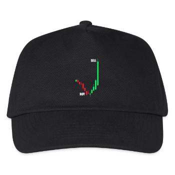 Buy Sell Stock Market Stock Market Trader - Kids’ Baseball Cap - black - Front
