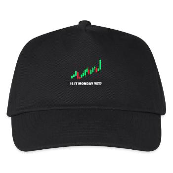 Is it monday yet? Stock Market Exchange Trader - Kids’ Baseball Cap - black - Front