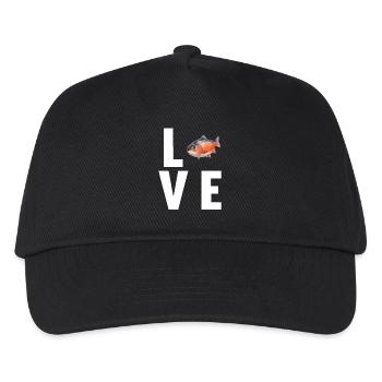 Lachse Lachs - Kinder Basecap - Schwarz - Vorne