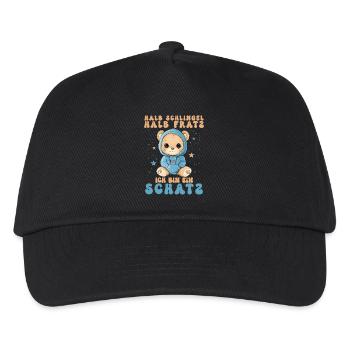 Half Rascal Half Grimace Sweetheart Bear Bear - Kids’ Baseball Cap - black - Front