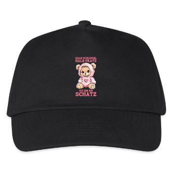 Bear Bear Half Rascal Half Grimace Treasure - Kids’ Baseball Cap - black - Front