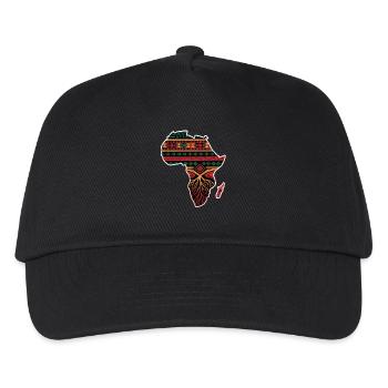 African Pattern Card with Roots - Kids’ Baseball Cap - black - Front