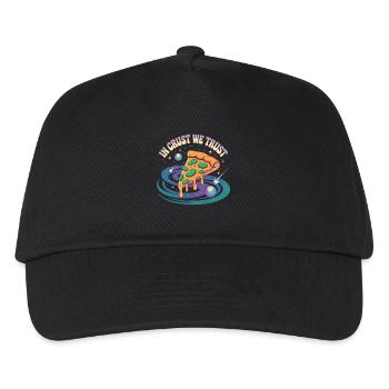 En croûte de confiance - Chemise Pizza Universe - Casquette de baseball Enfant - noir - Devant