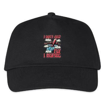 Flight Instructor I Don't Just Fly Pilot School - Kinder Basecap - Schwarz - Vorne