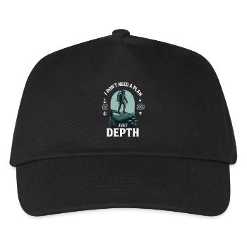 I Don't Need A Plan Just Depth Diver Diving - Kids’ Baseball Cap - black - Front