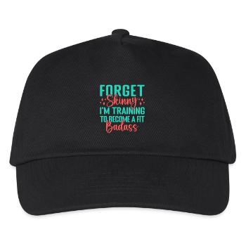 Fitness Motivation Bodybuilder Fit Badass - Kinder Basecap - Schwarz - Vorne