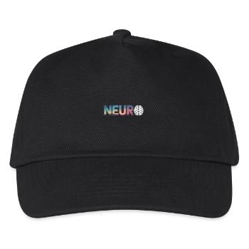 Neuro Brain Design für Wissenschaftsbegeisterte - Kinder Basecap - Schwarz - Vorne