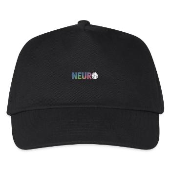 Neuro Brain Design für Wissenschaftsbegeisterte - Kinder Basecap - Schwarz - Vorne