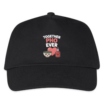 Together Pho Ever Vietnam Voyage Nouilles Soup Pho - Casquette de baseball Enfant - noir - Devant
