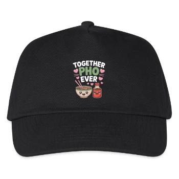 Together Pho Ever Vietnam Voyage Nouilles Soup Pho - Casquette de baseball Enfant - noir - Devant