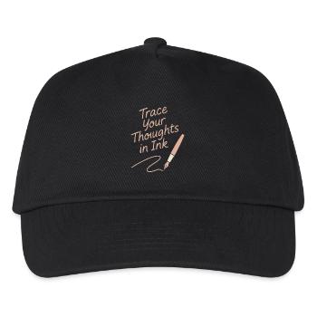 Journaling Aesthetic Creative Planer Life Writing - Kinder Basecap - Schwarz - Vorne