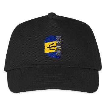 Upright Barbados flag, I love Barbados - Kids’ Baseball Cap - black - Front