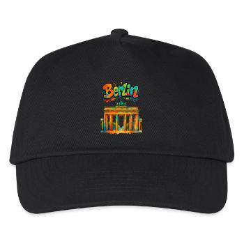 Berlin - Kids’ Baseball Cap - black - Front