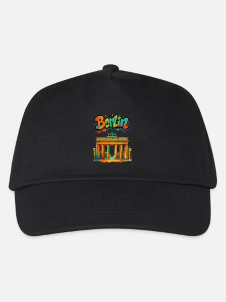 Berlin - Kinder Basecap - Schwarz
