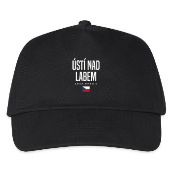 Usti Nad Labem Tschechien - Kinder Basecap - Schwarz - Vorne