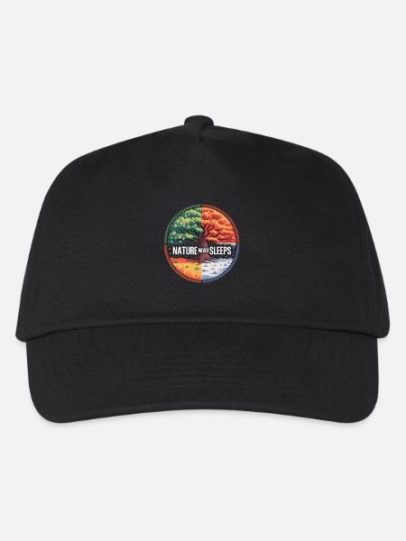 Vier Jahreszeiten Natur Shirt - Kinder Basecap - Schwarz