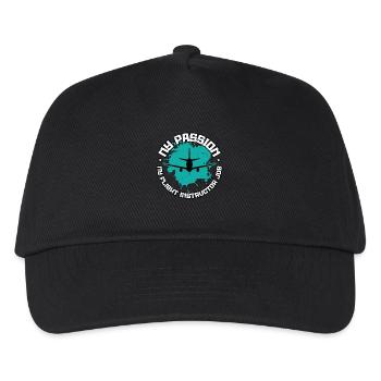 Flight Instructor My Passion My Aviation Teacher - Kinder Basecap - Schwarz - Vorne