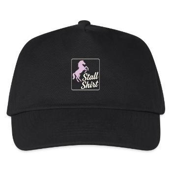 Chemise d’écurie – Horse Girl Design - Casquette de baseball Enfant - noir - Devant