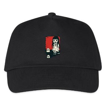 Creepy girl with ghosts - Kids’ Baseball Cap - black - Front