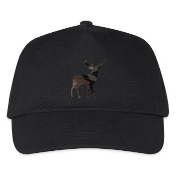 Hirsch - Kinder Basecap - Schwarz - Vorne