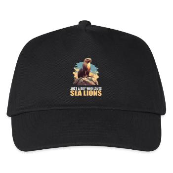 Lions de mer Lion de mer - Casquette de baseball Enfant - noir - Devant
