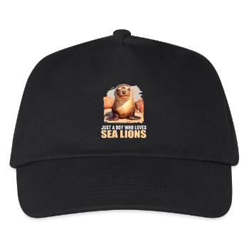 Lions de mer Lion de mer - Casquette de baseball Enfant - noir - Devant