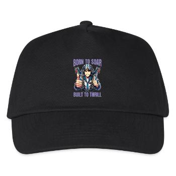 Pilote de voltige né pour s’envoler : les manœuvres de voltige - Casquette de baseball Enfant - noir - Devant