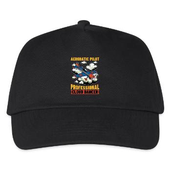 Pilote de voltige professionnel Cloud Dancer Aviation - Casquette de baseball Enfant - noir - Devant