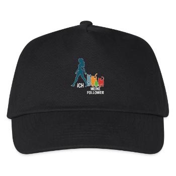 Moi et mes abonnés – Cat Humor Design - Casquette de baseball Enfant - noir - Devant