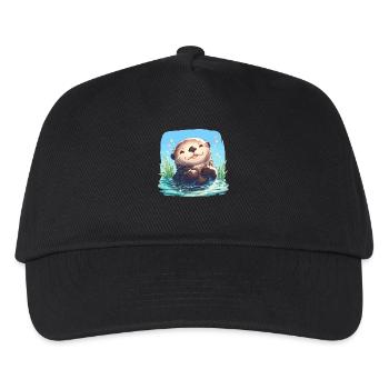 Sea otter - Kids’ Baseball Cap - black - Front