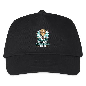 Hot Air Ballooning Let New Adventures Ballooning - Kids’ Baseball Cap - black - Front