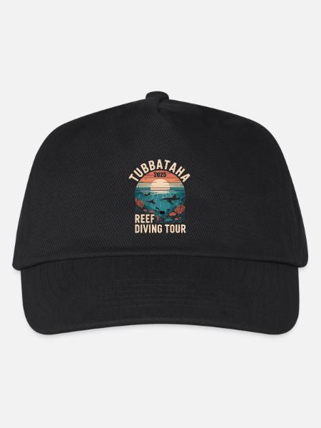 Plongée Tubbataha 2025 - Casquette de baseball Enfant - noir