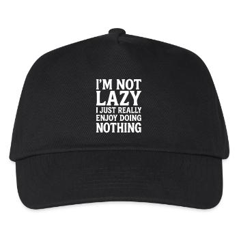Lazy with style - Kids’ Baseball Cap - black - Front