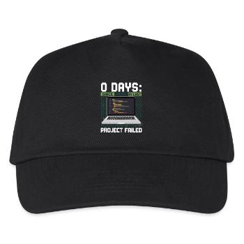 Technical Support 0 Days Since My Last Project - Kids’ Baseball Cap - black - Front