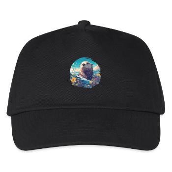 Loutre de mer - Casquette de baseball Enfant - noir - Devant