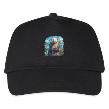 Sea otter - Kids’ Baseball Cap - black - Front