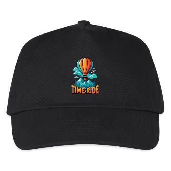 Hot Air Ballooning Time To Ride Balloon Aircraft - Kids’ Baseball Cap - black - Front