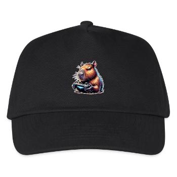 Capybara Gaming - Kinder Basecap - Schwarz - Vorne